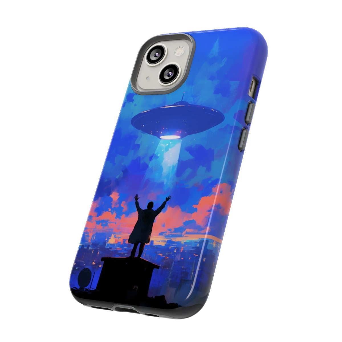 UFO Rooftop Phone Case - Afrocentric Art by The Trini Gee