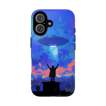 UFO Rooftop Phone Case - Afrocentric Art by The Trini Gee