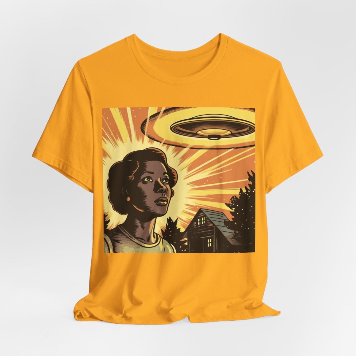 UFO Woman Shirt - Afrocentric Art by The Trini Gee