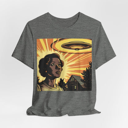 UFO Woman Shirt - Afrocentric Art by The Trini Gee