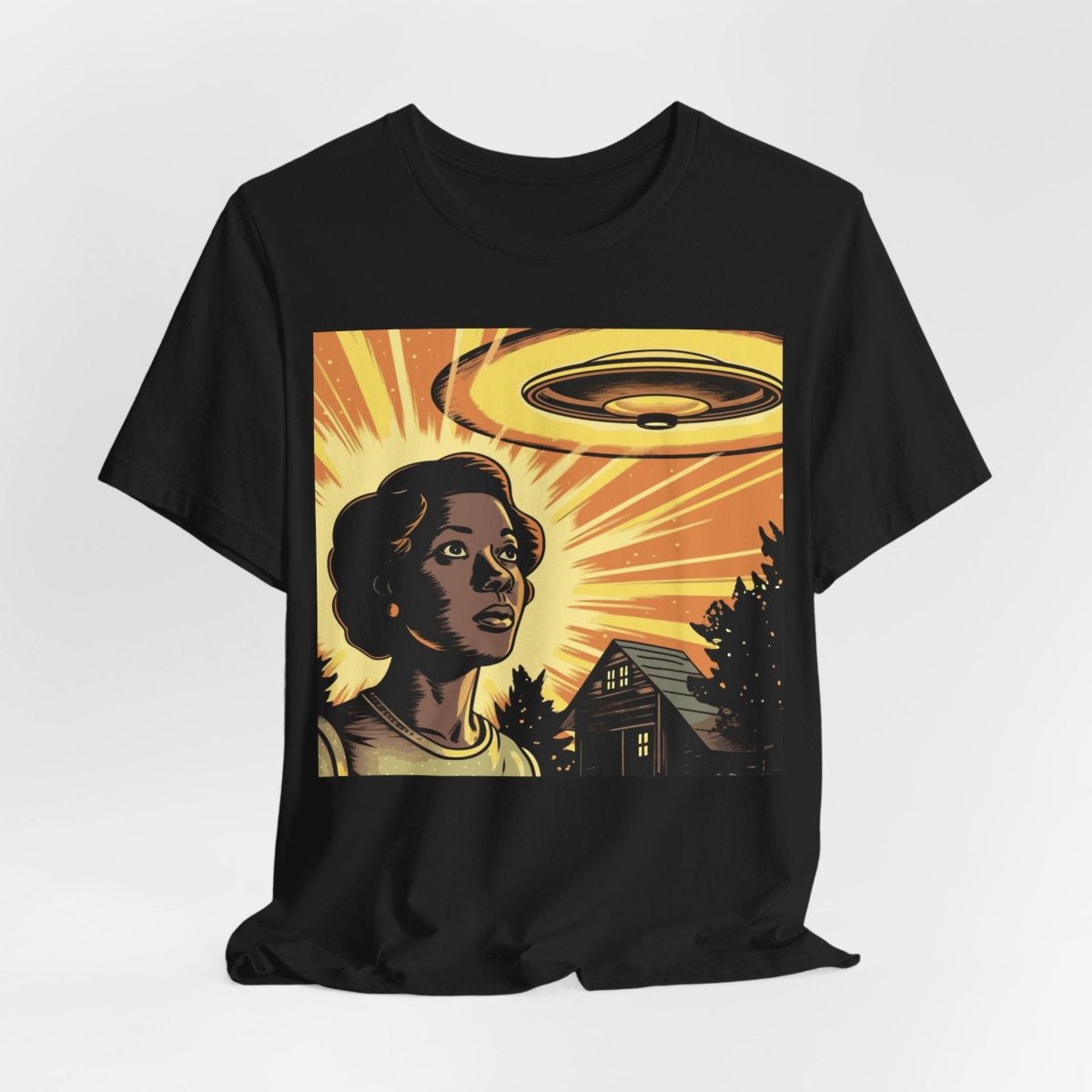 UFO Woman Shirt - Afrocentric Art by The Trini Gee