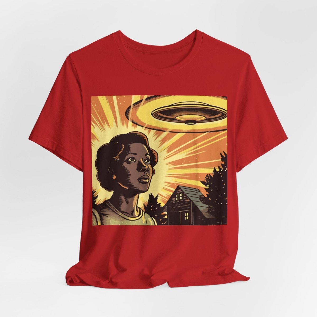 UFO Woman Shirt - Afrocentric Art by The Trini Gee