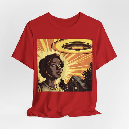 UFO Woman Shirt - Afrocentric Art by The Trini Gee