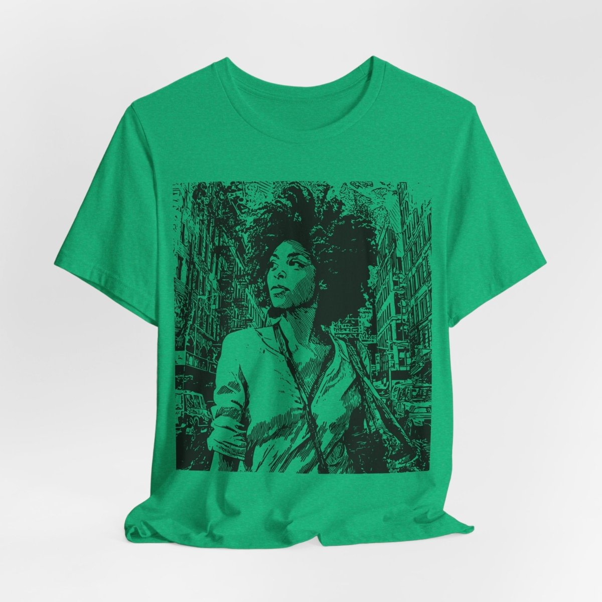 Urban City Girl Shirt - Afrocentric Art by The Trini Gee