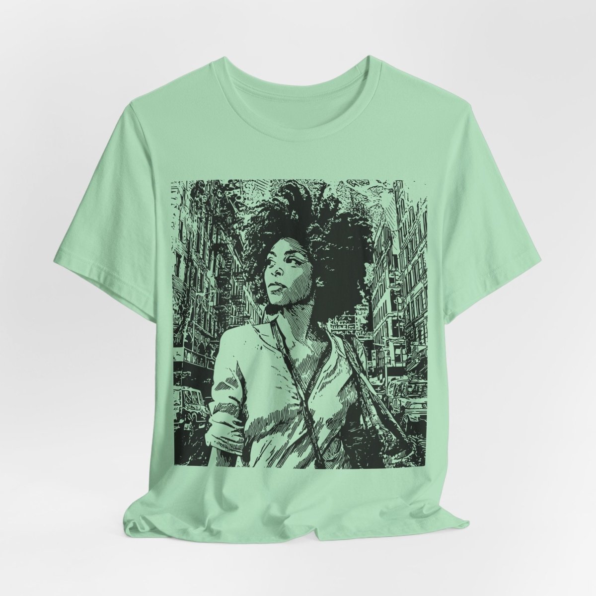 Urban City Girl Shirt - Afrocentric Art by The Trini Gee