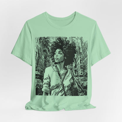 Urban City Girl Shirt - Afrocentric Art by The Trini Gee