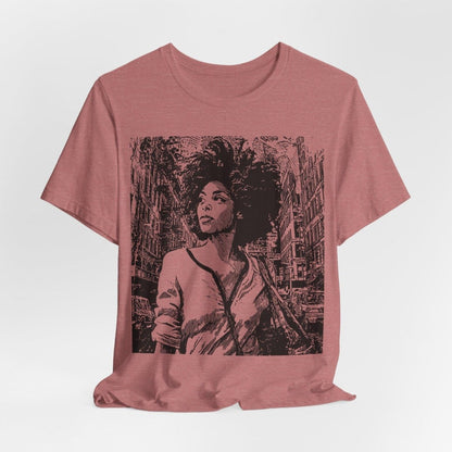 Urban City Girl Shirt - Afrocentric Art by The Trini Gee