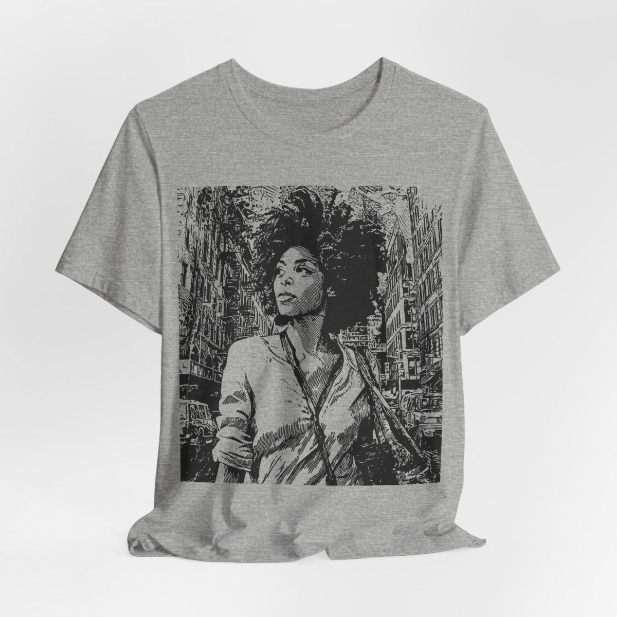 Urban City Girl Shirt - Afrocentric Art by The Trini Gee