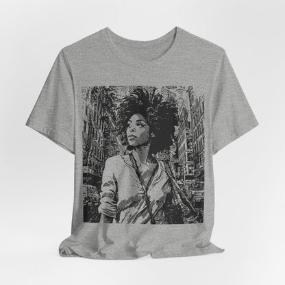 Urban City Girl Shirt - Afrocentric Art by The Trini Gee