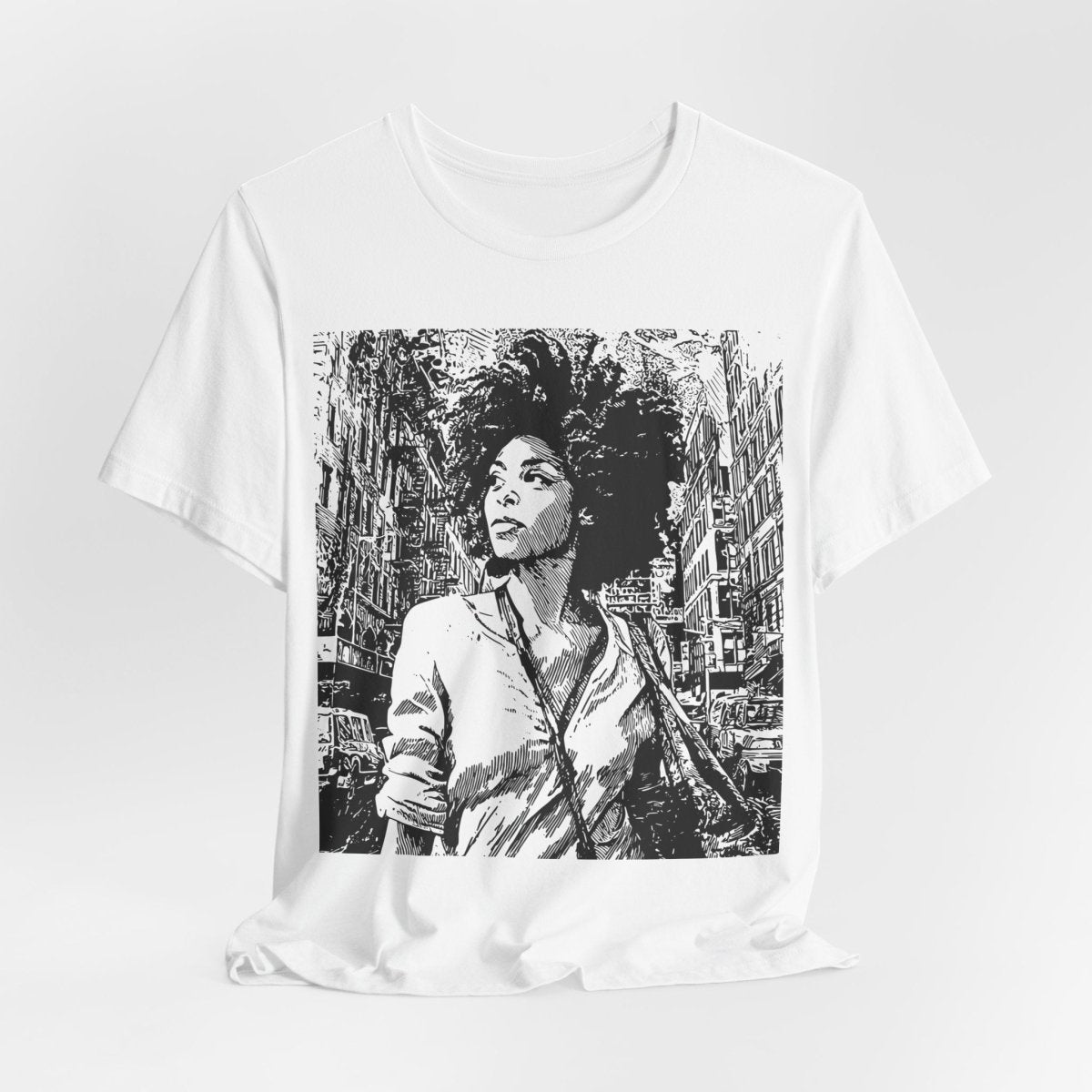 Urban City Girl Shirt - Afrocentric Art by The Trini Gee