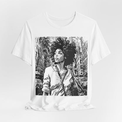 Urban City Girl Shirt - Afrocentric Art by The Trini Gee