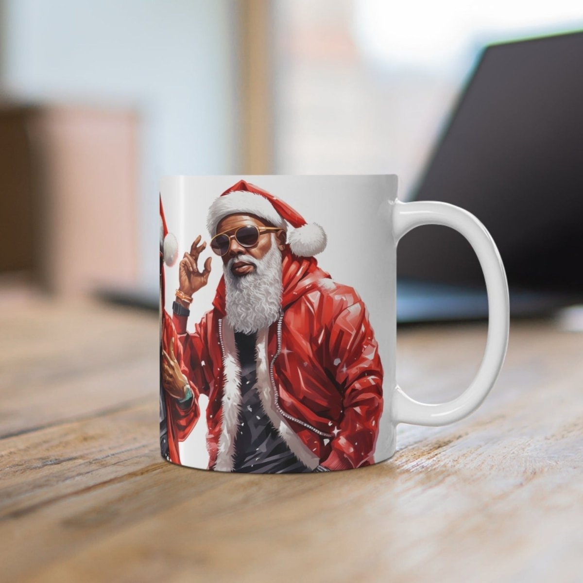 Urban Santa Mug - Afrocentric Art by The Trini Gee