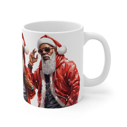 Urban Santa Mug - Afrocentric Art by The Trini Gee