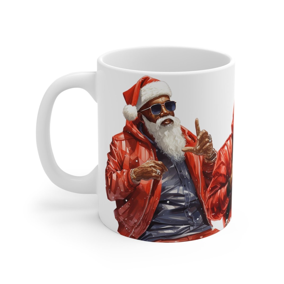 Urban Santa Mug - Afrocentric Art by The Trini Gee