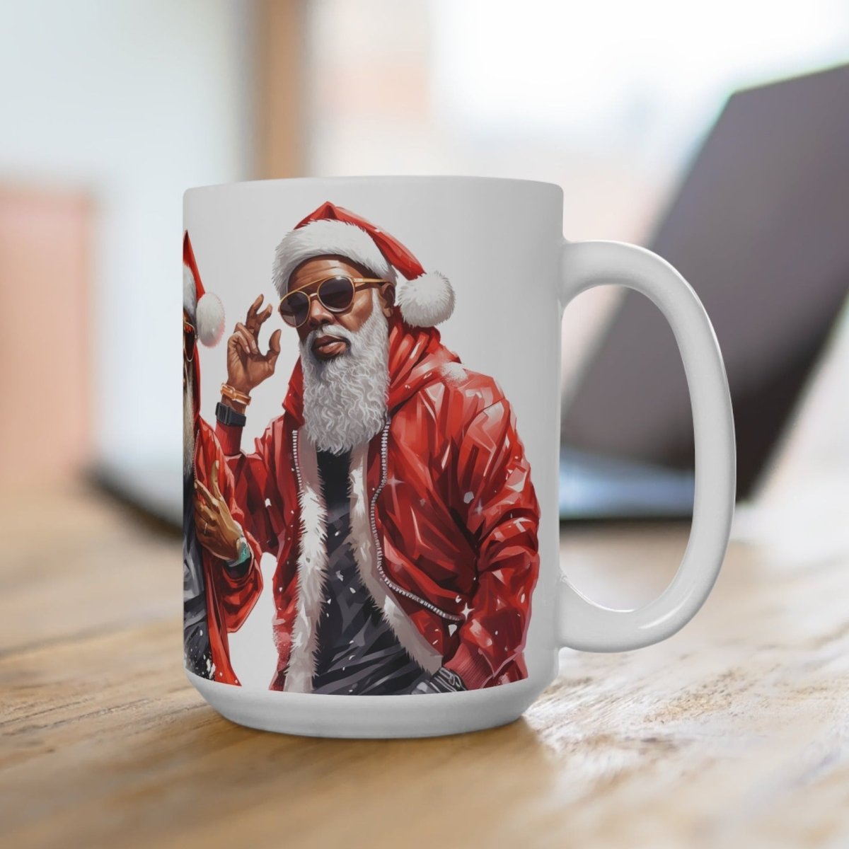 Urban Santa Mug - Afrocentric Art by The Trini Gee