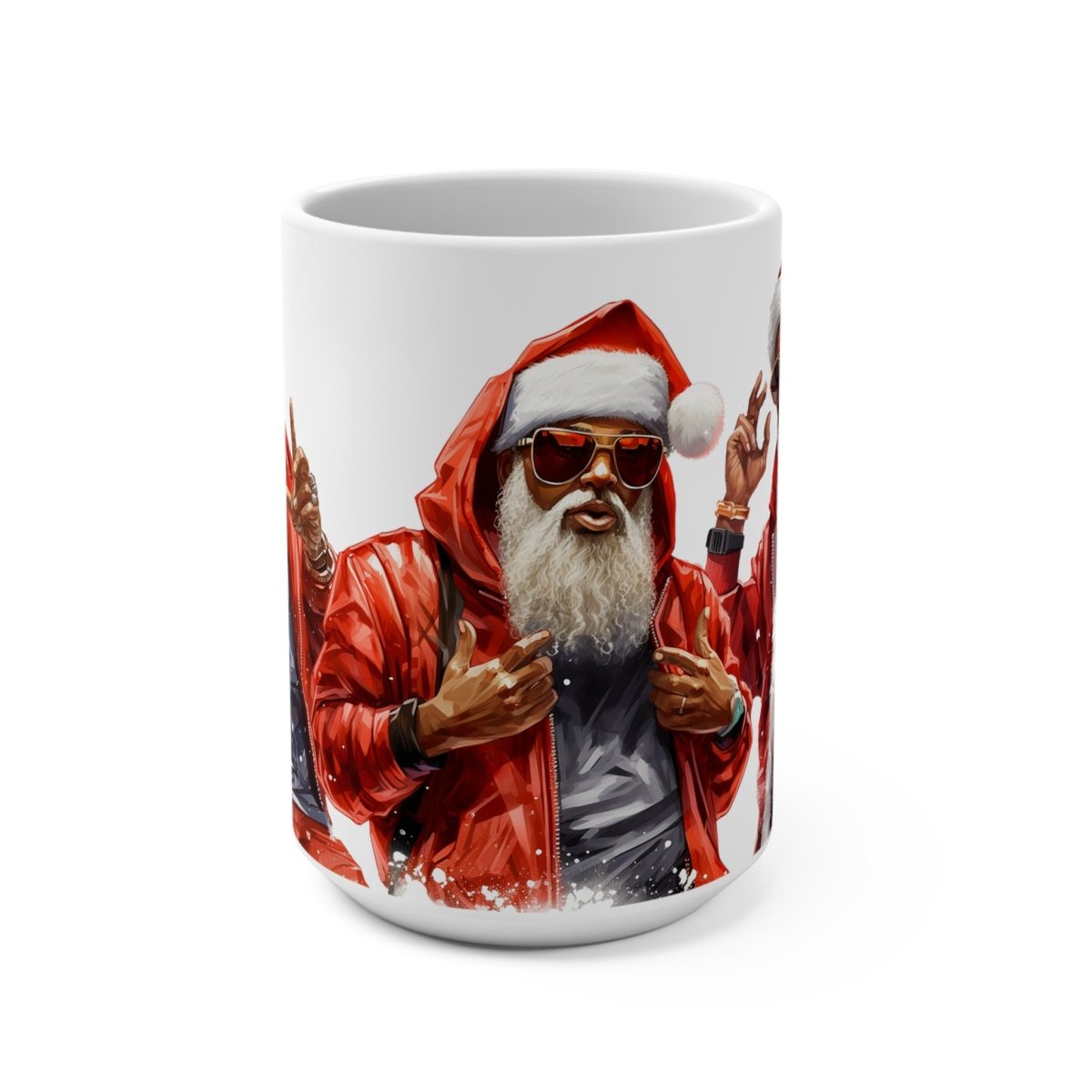 Urban Santa Mug - Afrocentric Art by The Trini Gee