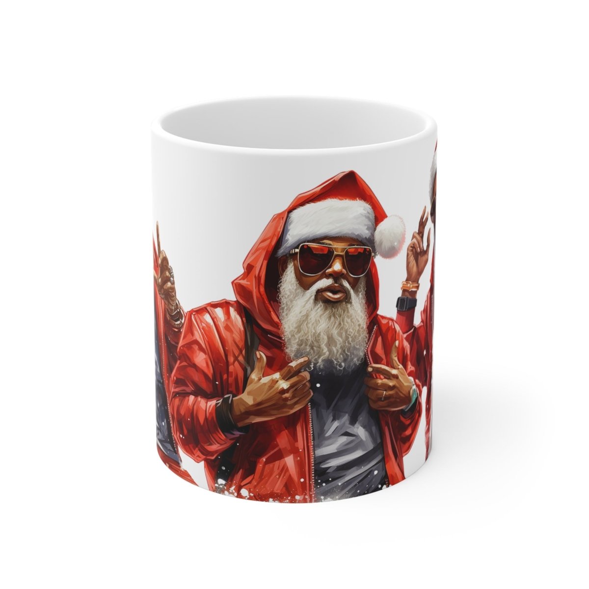Urban Santa Mug - Afrocentric Art by The Trini Gee
