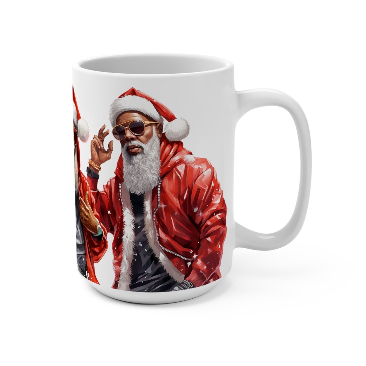 Urban Santa Mug - Afrocentric Art by The Trini Gee