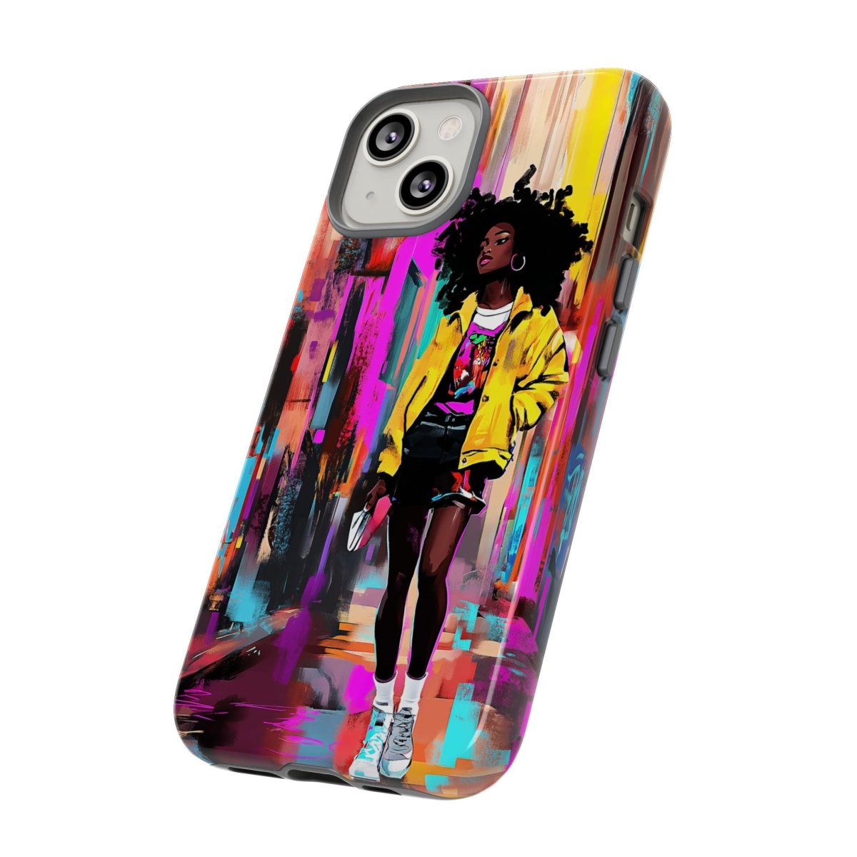 Urban Walk Phone Case - Afrocentric Art by The Trini Gee