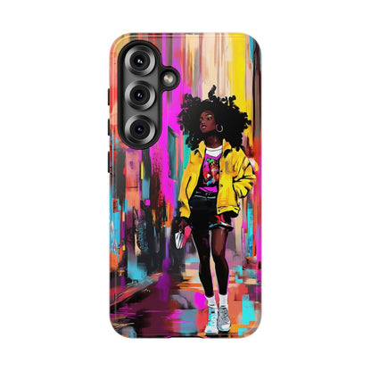 Urban Walk Phone Case - Afrocentric Art by The Trini Gee