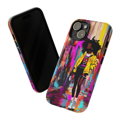 Urban Walk Phone Case - Afrocentric Art by The Trini Gee
