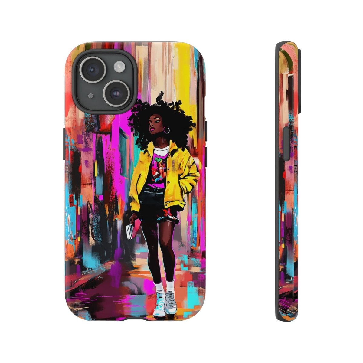 Urban Walk Phone Case - Afrocentric Art by The Trini Gee