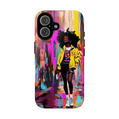 Urban Walk Phone Case - Afrocentric Art by The Trini Gee
