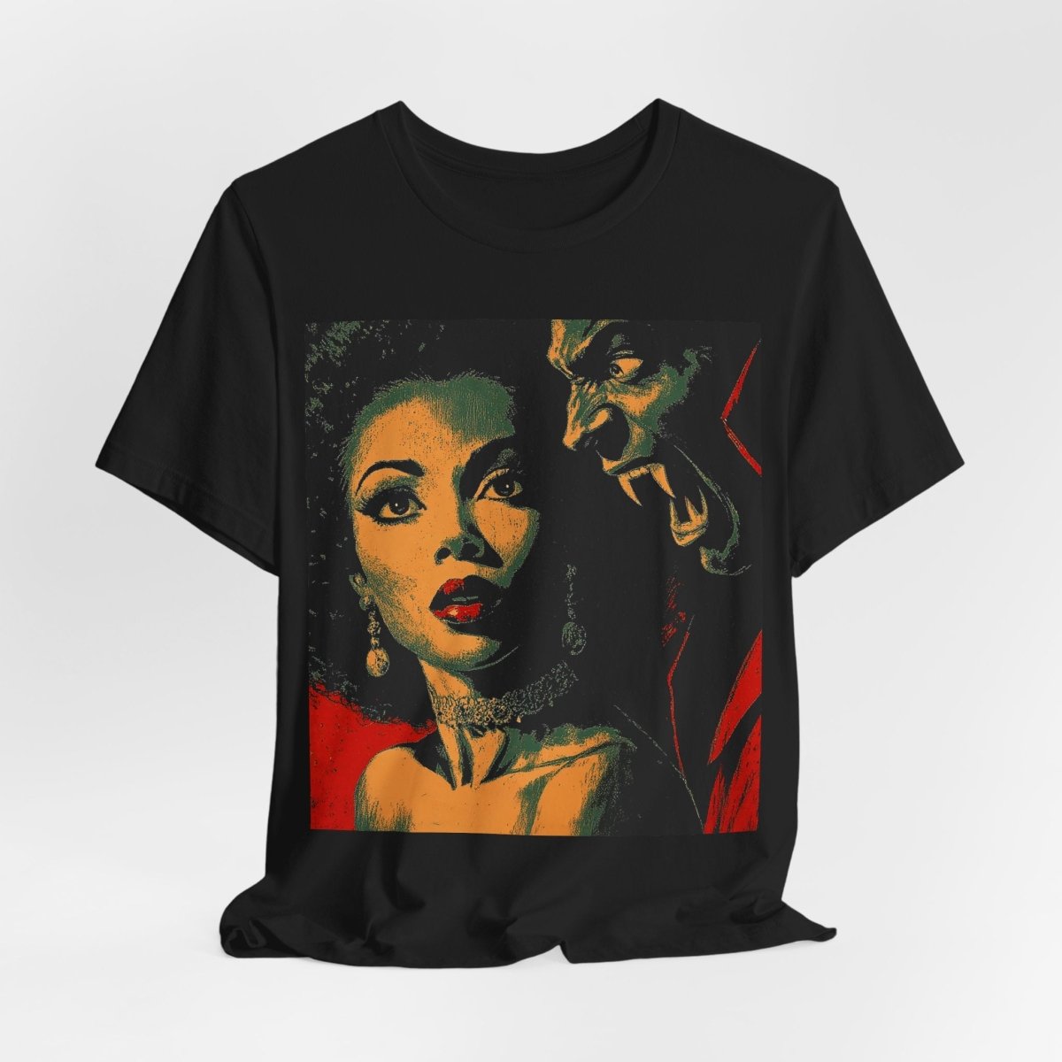Vampire Horror Shirt - Afrocentric Art by The Trini Gee