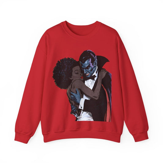 Vampire Romance Sweatshirt - Afrocentric Art by The Trini Gee