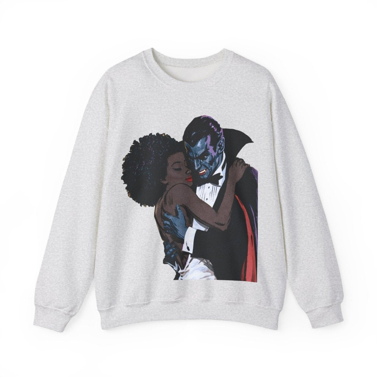Vampire Romance Sweatshirt - Afrocentric Art by The Trini Gee
