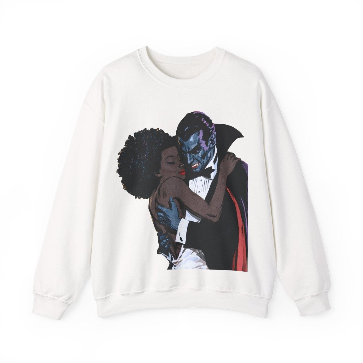 Vampire Romance Sweatshirt - Afrocentric Art by The Trini Gee