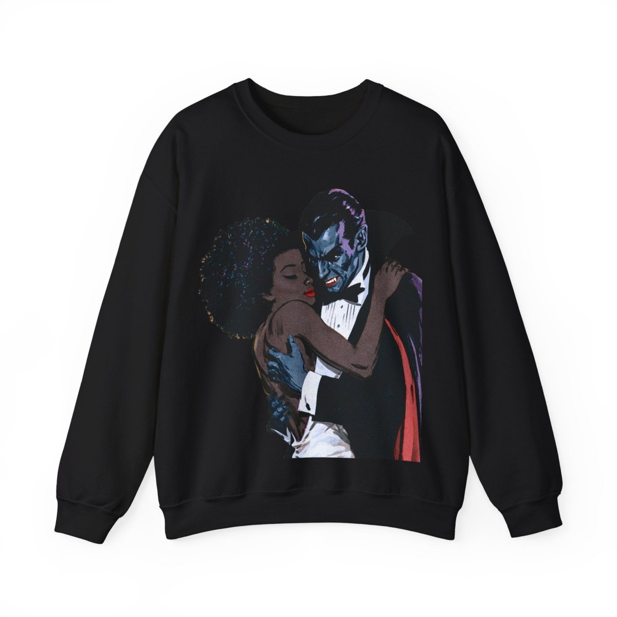 Vampire Romance Sweatshirt - Afrocentric Art by The Trini Gee