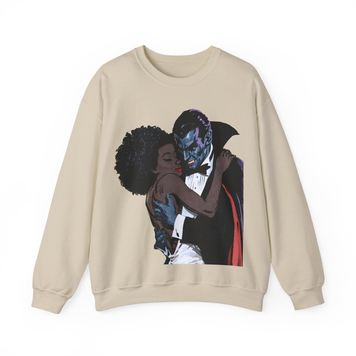 Vampire Romance Sweatshirt - Afrocentric Art by The Trini Gee