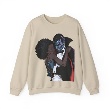 Vampire Romance Sweatshirt - Afrocentric Art by The Trini Gee