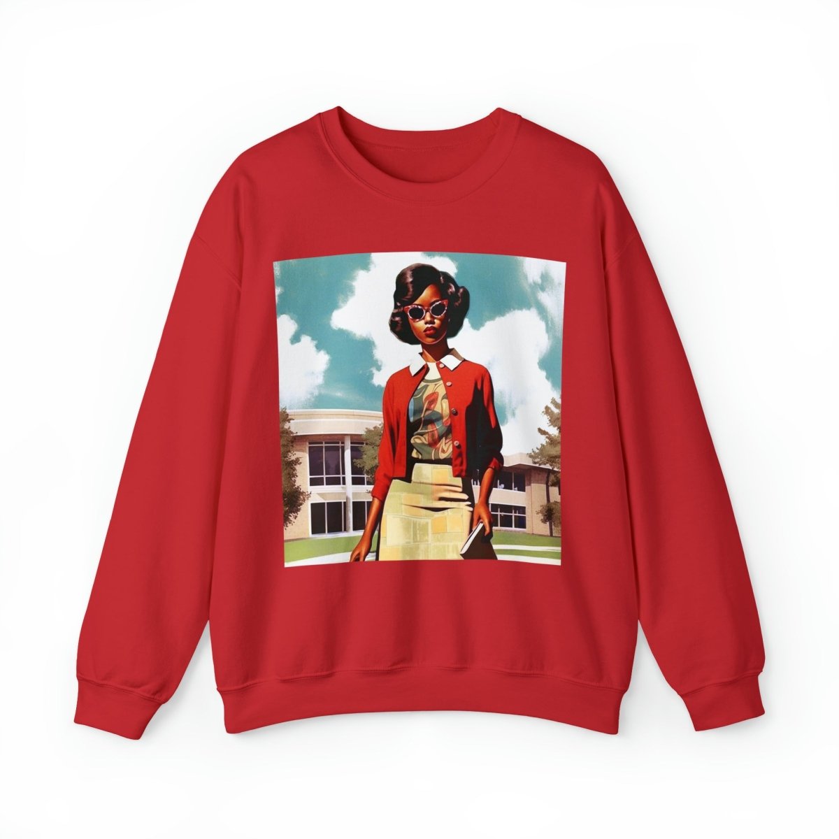 Vintage 60s Sweatshirt - Afrocentric Art by The Trini Gee