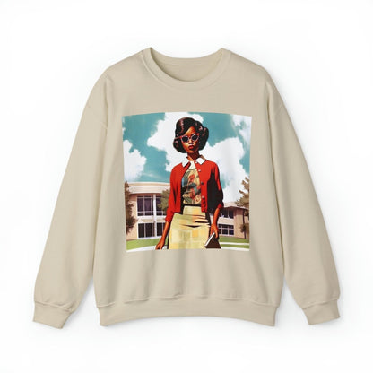Vintage 60s Sweatshirt - Afrocentric Art by The Trini Gee