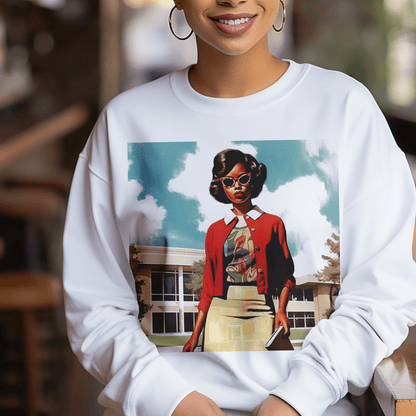 Vintage 60s Sweatshirt - Afrocentric Art by The Trini Gee