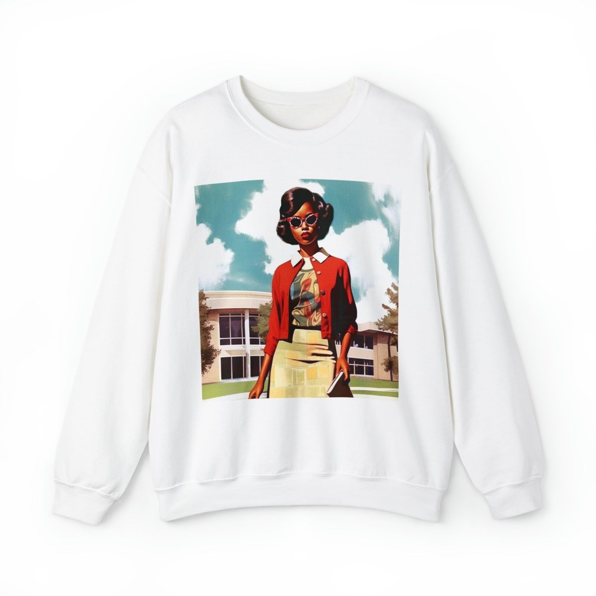 Vintage 60s Sweatshirt - Afrocentric Art by The Trini Gee