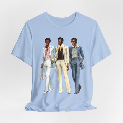 Vintage 70s Men Shirt - Afrocentric Art by The Trini Gee