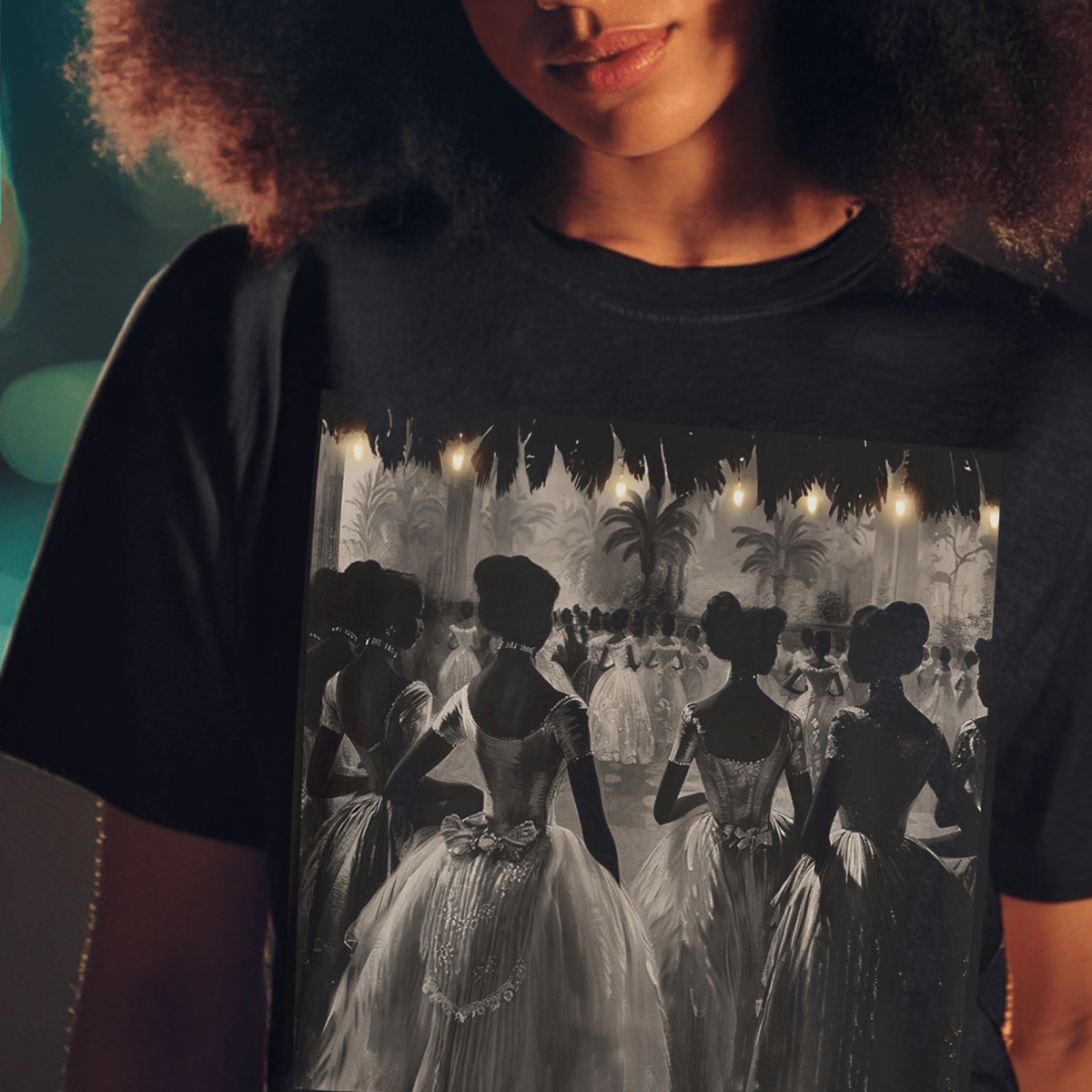 Vintage Ball Shirt - Afrocentric Art by The Trini Gee