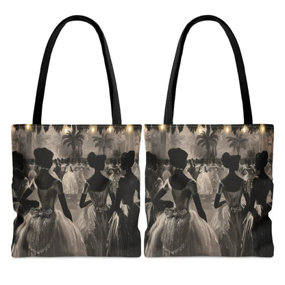 Vintage Ball Tote Bag - Afrocentric Art by The Trini Gee