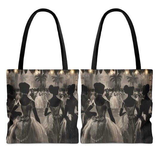 Vintage Ball Tote Bag - Afrocentric Art by The Trini Gee
