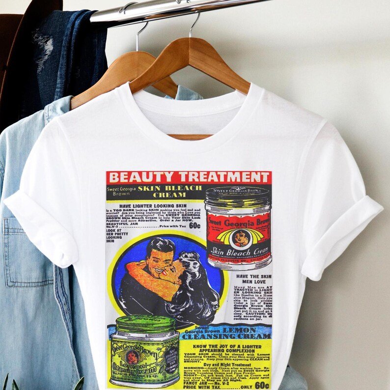 Vintage Beauty Ad Shirt - Afrocentric Art by The Trini Gee