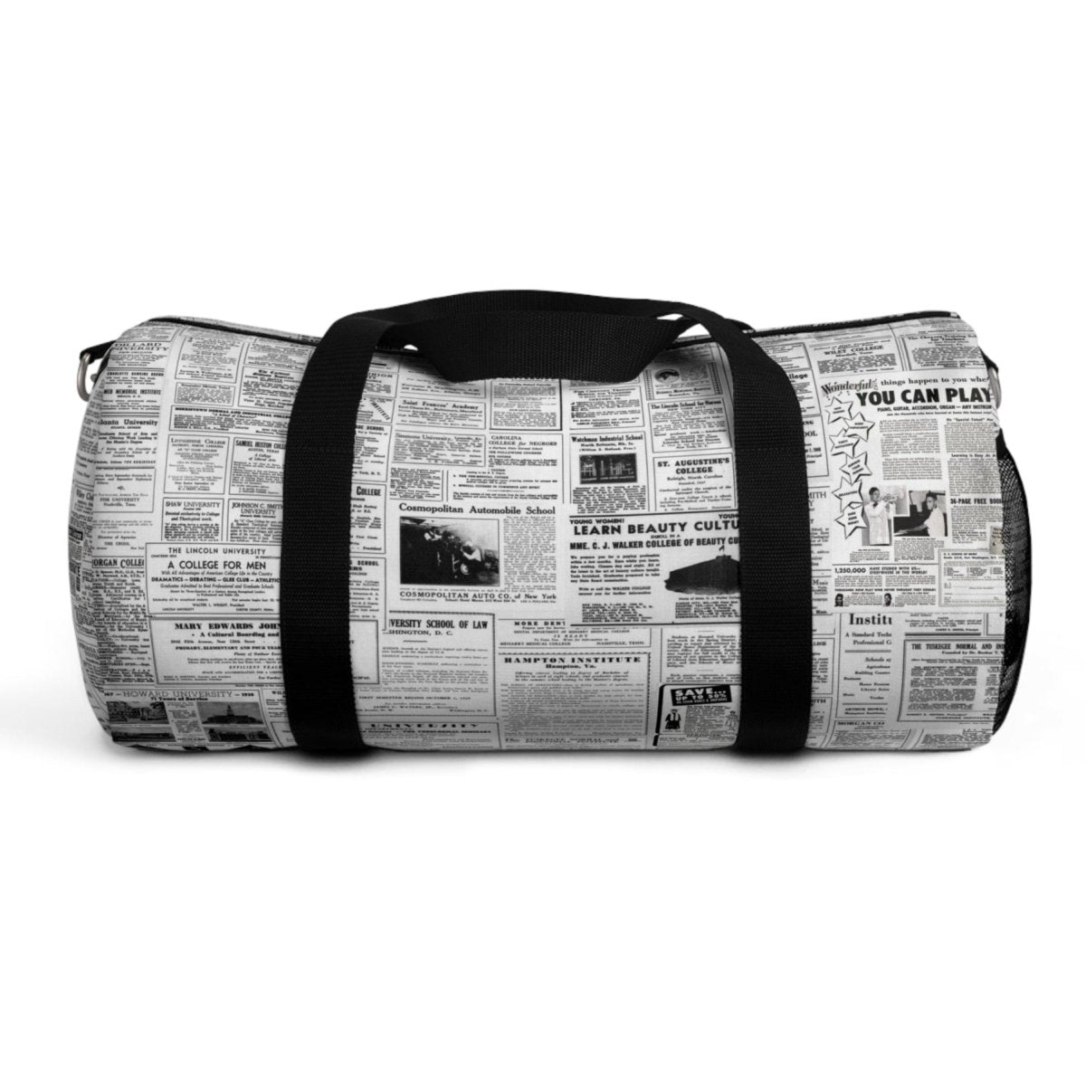Vintage Education Ads Duffel Bag - The Trini Gee