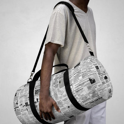 Vintage Education Ads Duffel Bag - The Trini Gee