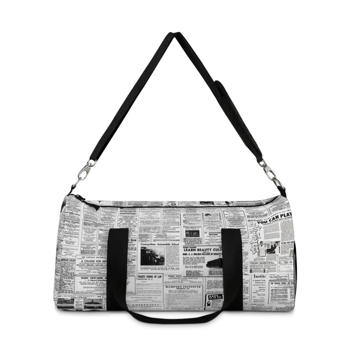 Vintage Education Ads Duffel Bag - The Trini Gee