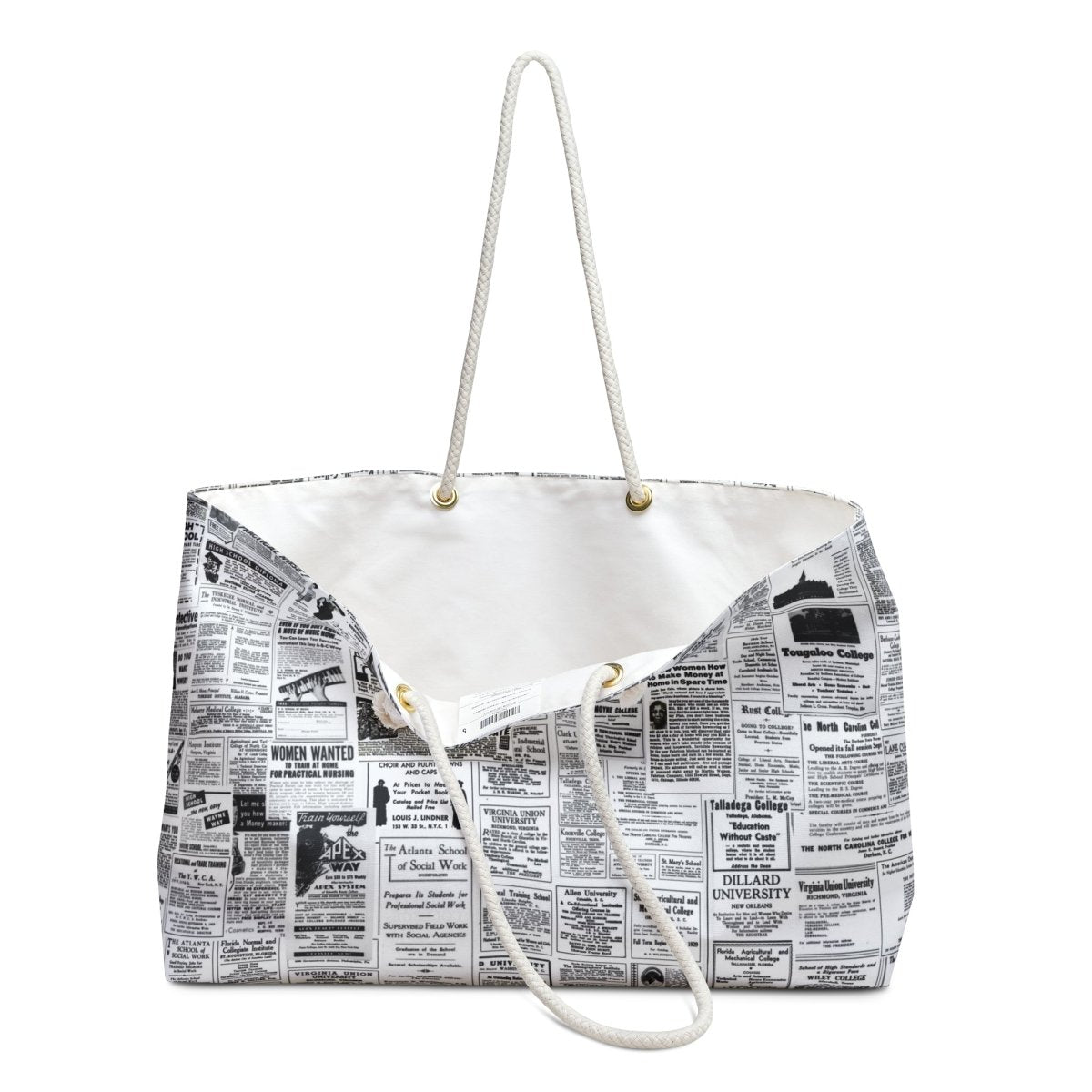 Vintage Education Ads Weekender Bag - The Trini Gee