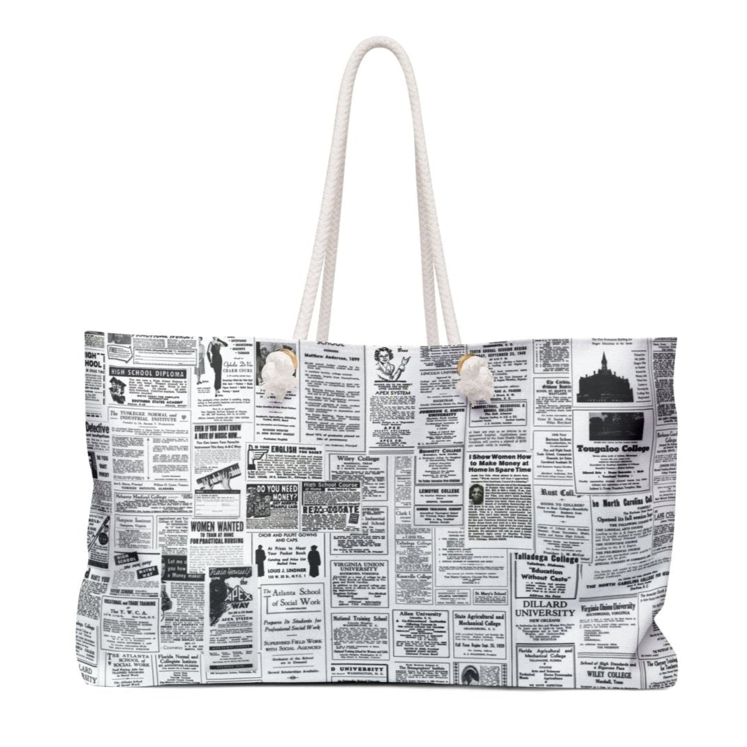 Vintage Education Ads Weekender Bag - The Trini Gee