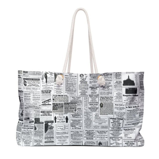 Vintage Education Ads Weekender Bag - The Trini Gee