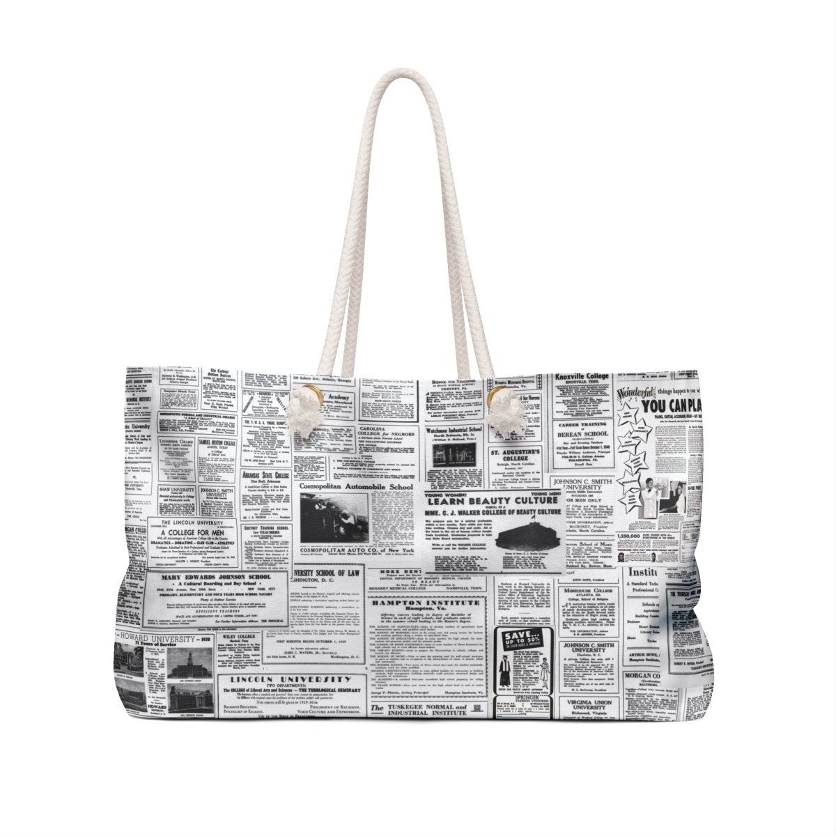 Vintage Education Ads Weekender Bag - The Trini Gee